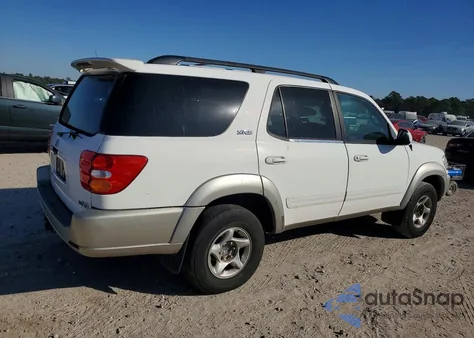 2002 Toyota Sequoia Sr5 из США, поврежденный, VIN 5TDZT34A82S129879